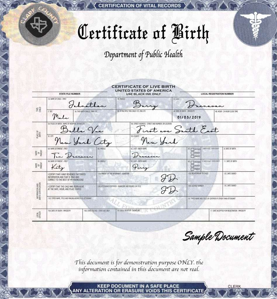 Birth Certificate